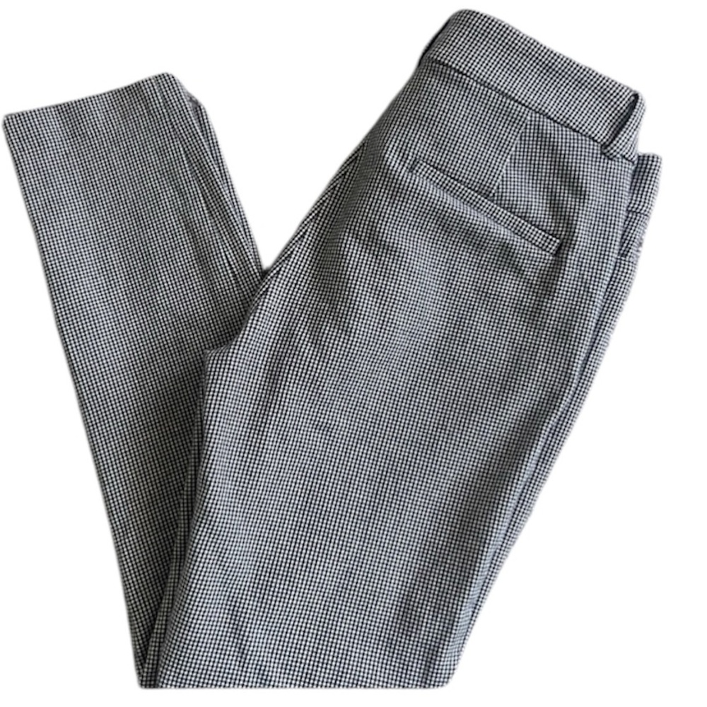 LOFT black and white houndstooth pants